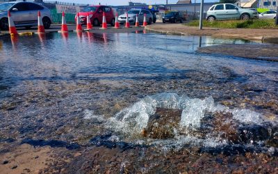Water main break