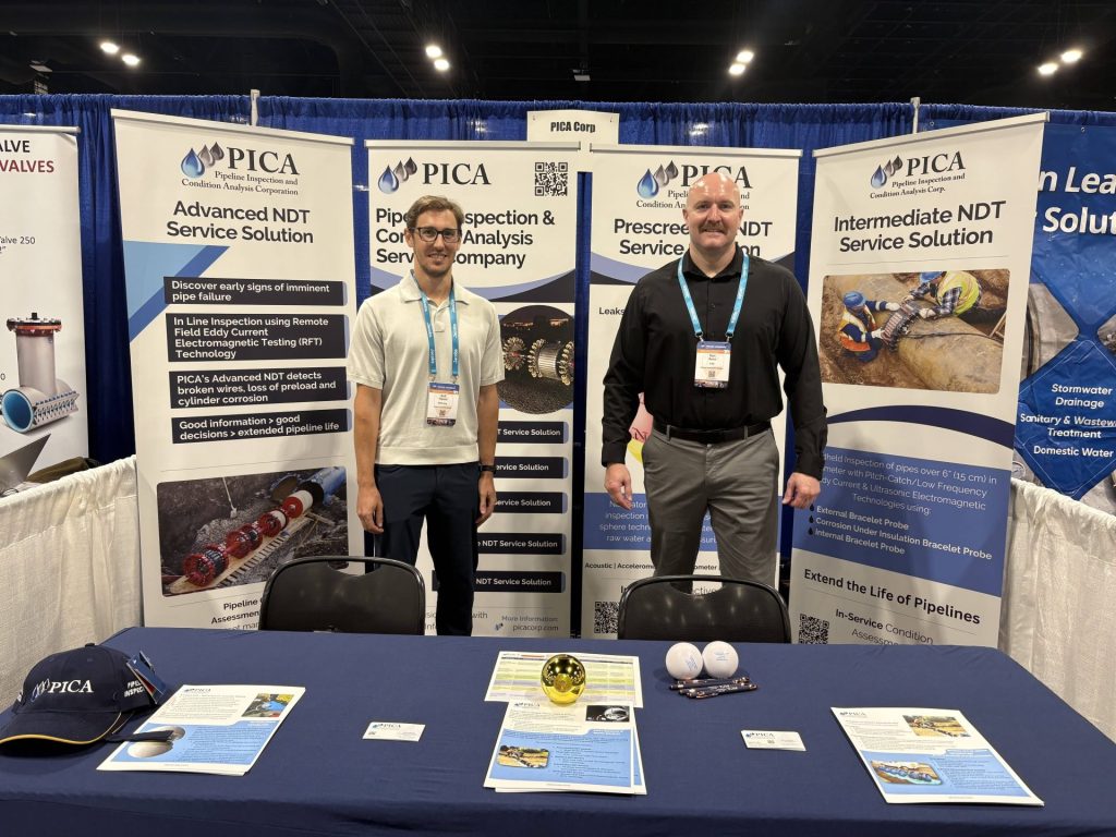 Meet PICA at UESI Pipelines 2025 Conference, August 9-13, Tampa, FL 3 Scott Popovic and Ryan Burns at PICA Booth 430 at UESI Pipelines 2025 Conference August 9-13 Tampa FL